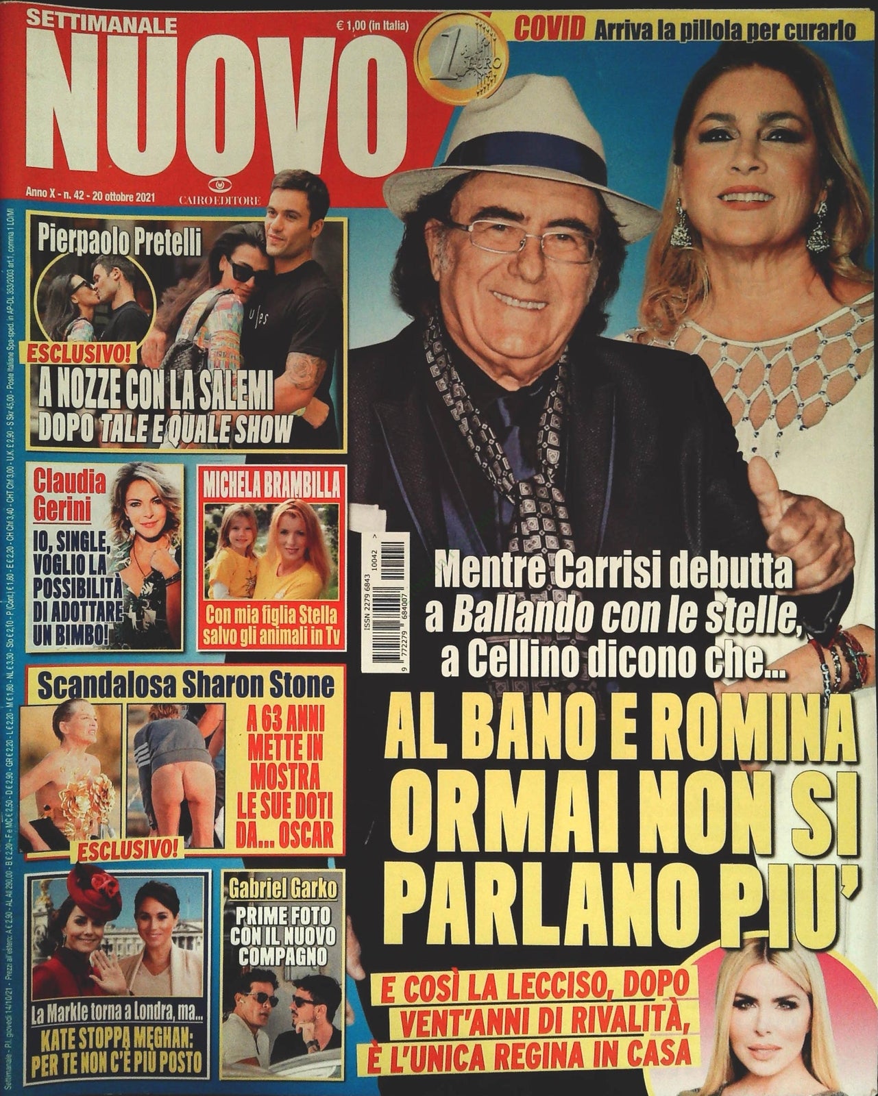 SETTIMANALE NUOVO 20 OTTOBRE 2021 -AL BANO-PRETELLI-GERINI-GABRIEL GARKO