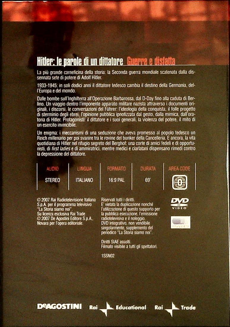HITLER. LE PAROLE DI UN DITTATORE. GUERRA E DISFATTA. LA STORIA SIAMO NOI - DVD