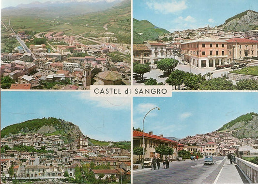 CASTEL DI SANGRO - QUATTRO VEDUTE - V ANNI 50-60