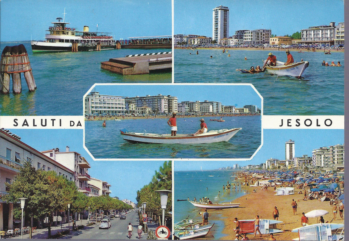 JESOLO - SALUTI - 5 VEDUTE - V 1968 - FG