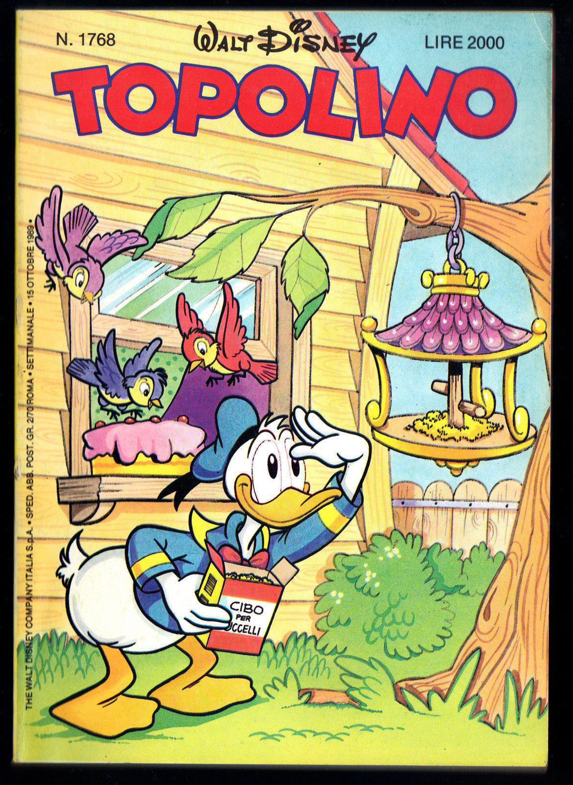 TOPOLINO N° 1768 - 15 OTTOBRE 1989