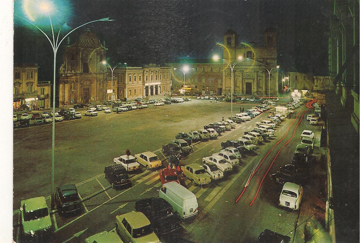 L'AQUILA - PIAZZA DUOMO - NOTTURNO - V ANNI 60