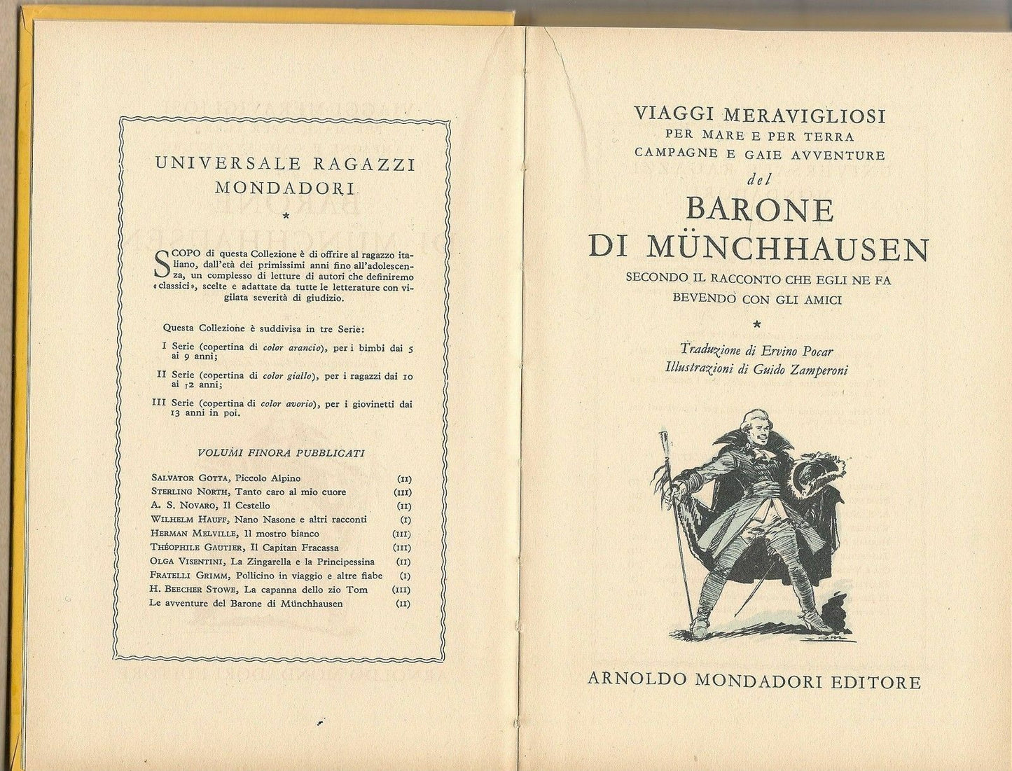 LE AVVENTURE DEL BARONE DI MUNCHHAUSEN -  - MONDADORI  1952
