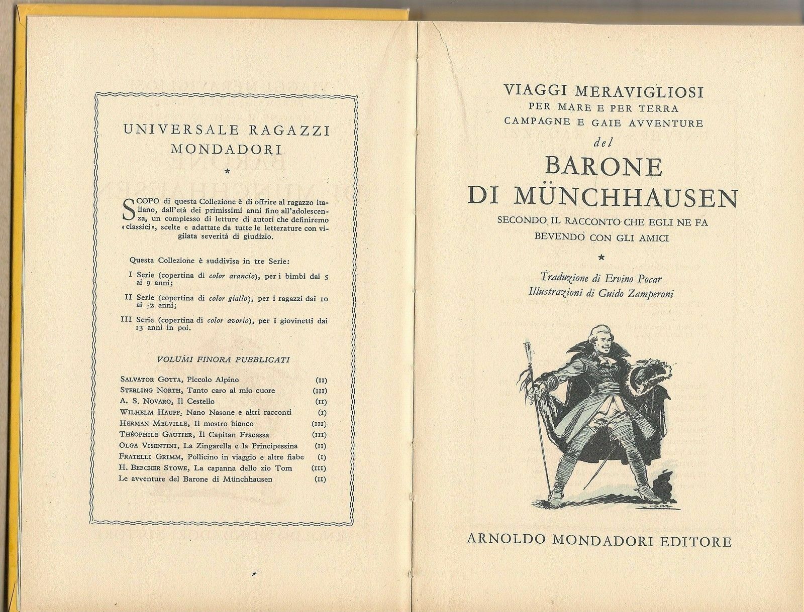 LE AVVENTURE DEL BARONE DI MUNCHHAUSEN -  - MONDADORI  1952