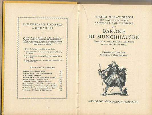 LE AVVENTURE DEL BARONE DI MUNCHHAUSEN -  - MONDADORI  1952