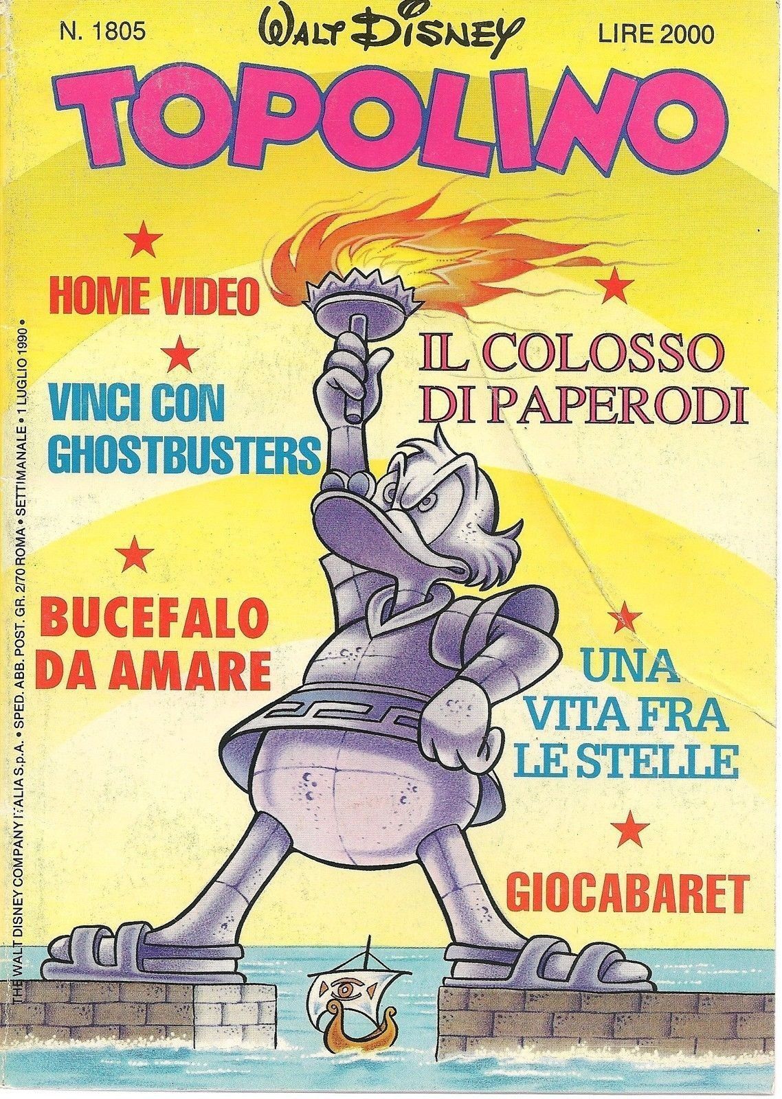 TOPOLINO N° 1805 - 1 LUGLIO 1990
