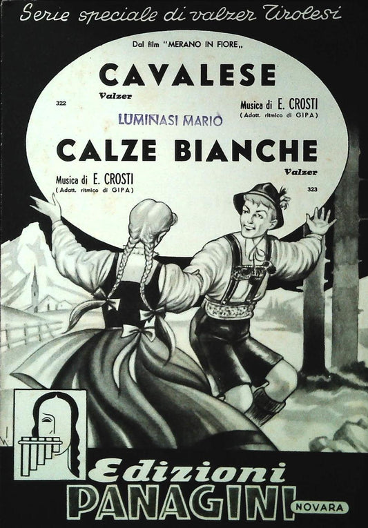 CAVALESE. valzer - CALZE BIANCHE. valzer - SPARTITO-SHEET MUSIC