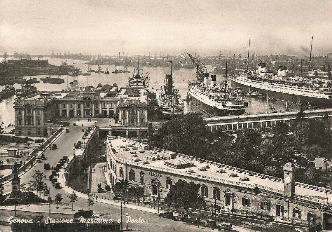 GENOVA - STAZIONEMARITTIMA E PORTO - V1968