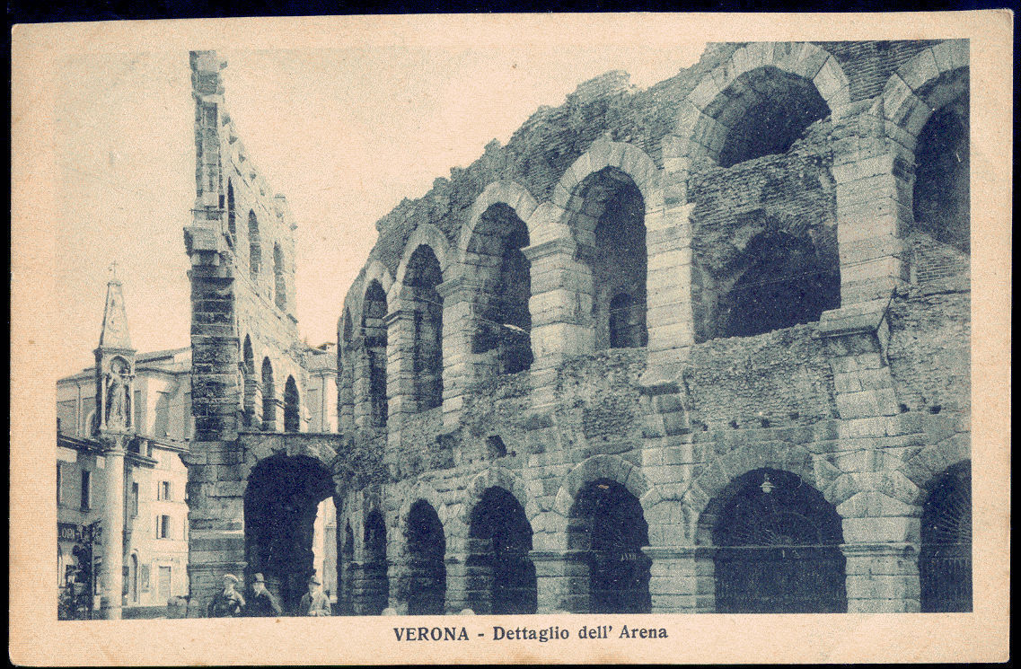 VERONA - DETTAGLIO DELL'ARENA - NV
