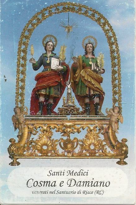 SANTI MEDICI COSMA E DAMIANO - SANTUARIO DI RIACE - HOLY CARD
