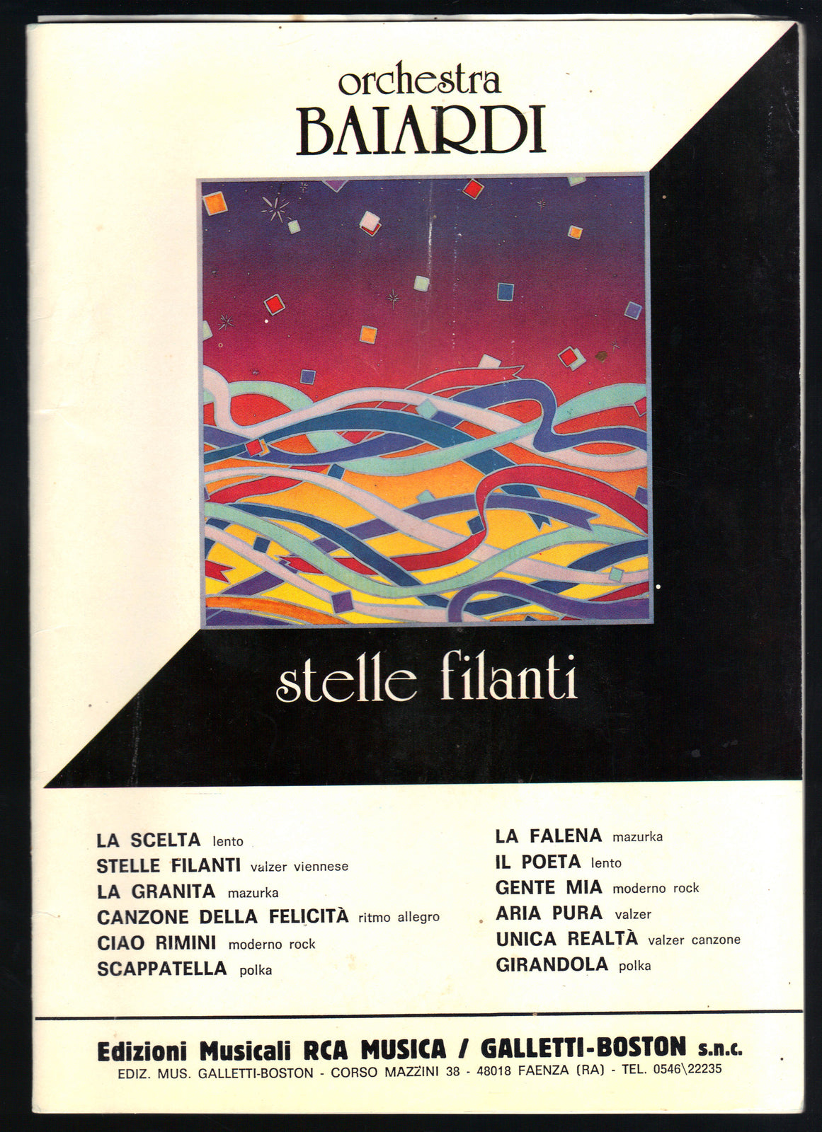 STELLE FILANTI - 12 BRANI - ORCHESTRA BAIARDI -- SPARTITO