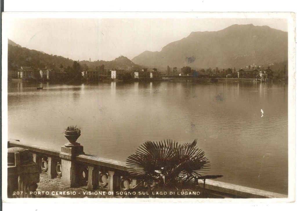 PORTO CERESIO - PANORAMA SUL LAGO - V1936 - AMBRATA