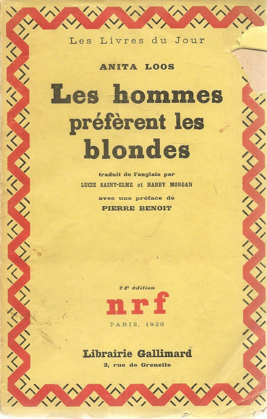LES HOMMES PREFERNT LES BLONDES - ANITA LOOS - FRENCH TEXT
