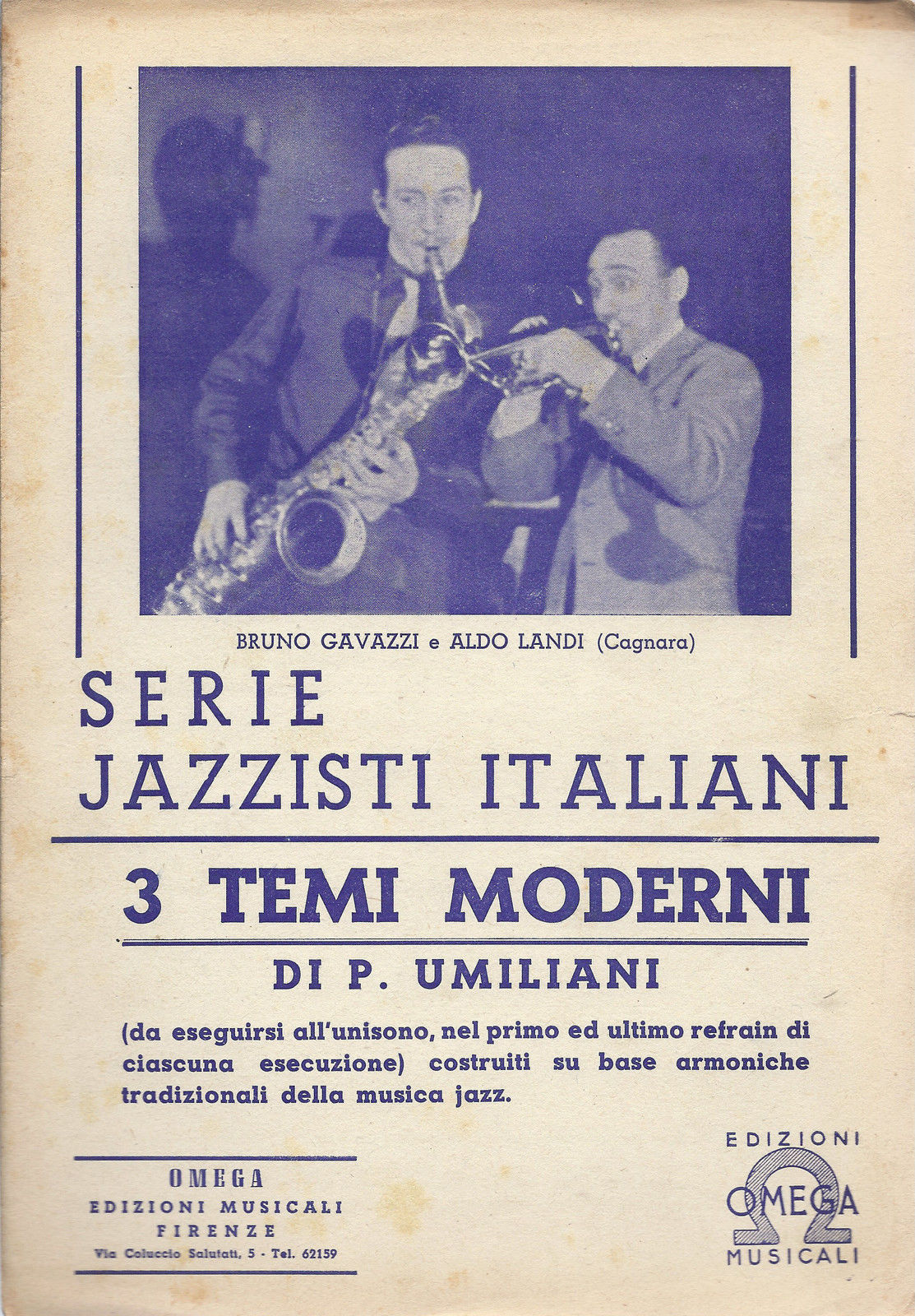 TRE TEMI MODERNI di Piero UMILIANI - Serie Jazzisti Italiani # SPARTITO