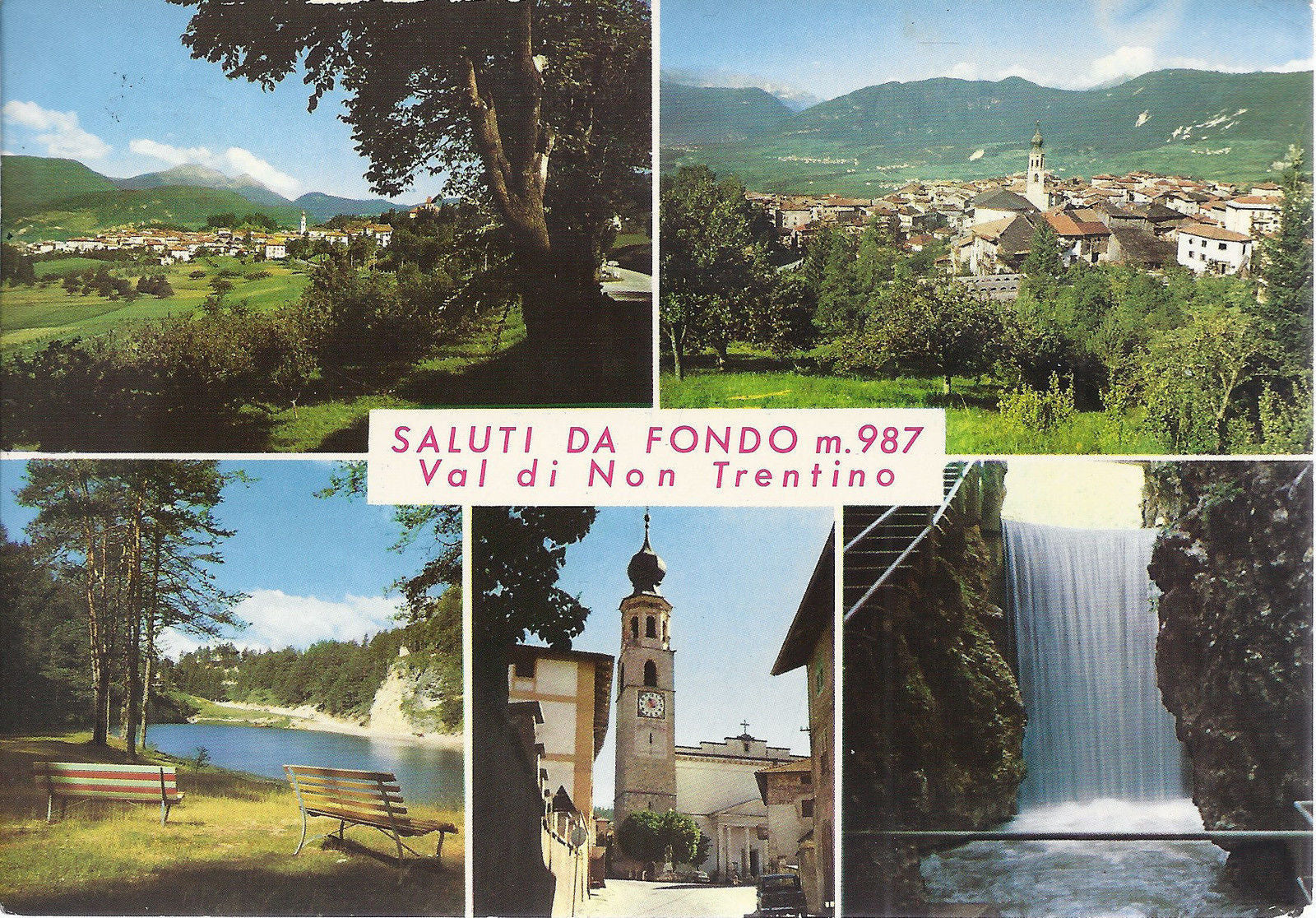 FONDO - VAL DI NON - 5 VEDUTE - V 1980 - FG