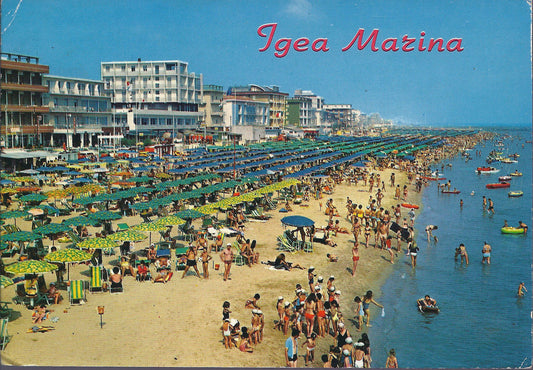 IGEA MARINA - PANORAMA DELLA SPIAGGIA E ALBERGHI - VSD