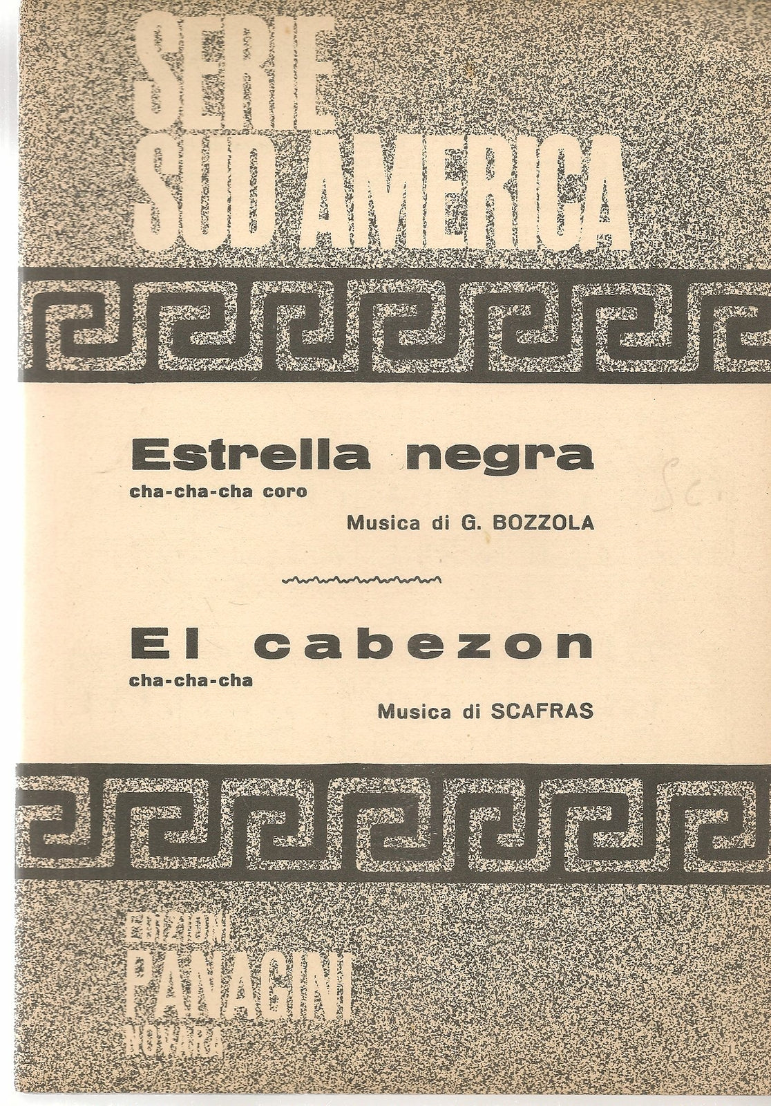 ESTRELLA NEGRA - EL CABEZZON - SPARTITO-SHEET MUSIC