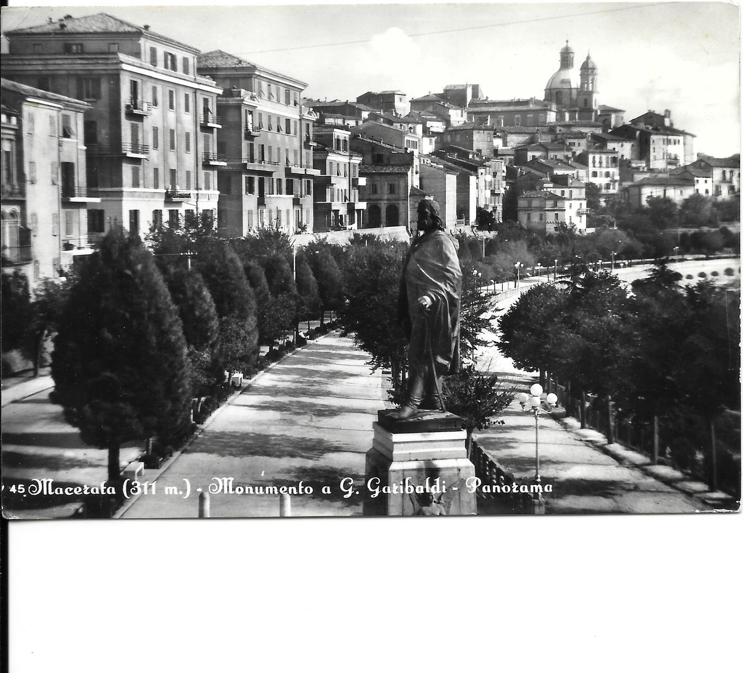 MACERATA - MONUMENTO A G. GARIBALDI - PANORAMA - V1960