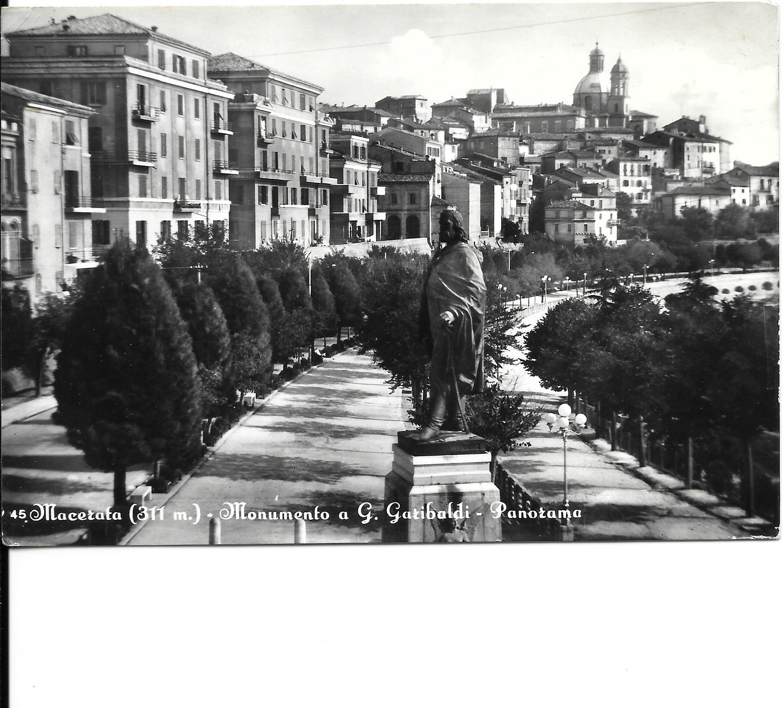MACERATA - MONUMENTO A G. GARIBALDI - PANORAMA - V1960