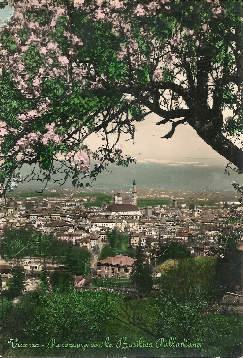 VICENZA - PANORAMA - ACQUARELLATA -V1960