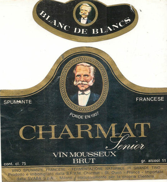 CHARMAT  SENIOR - BALNC DE BLANCS - ETICHETTA VINO