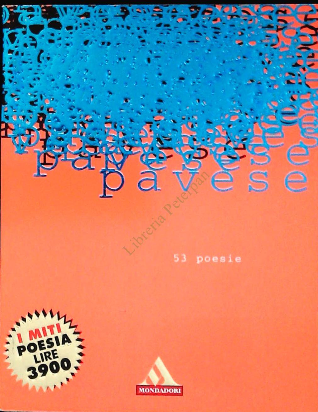 CESARE PAVESE - 53 POESIE - MONDADORI 1997 - OUTLET DEL LIBRO