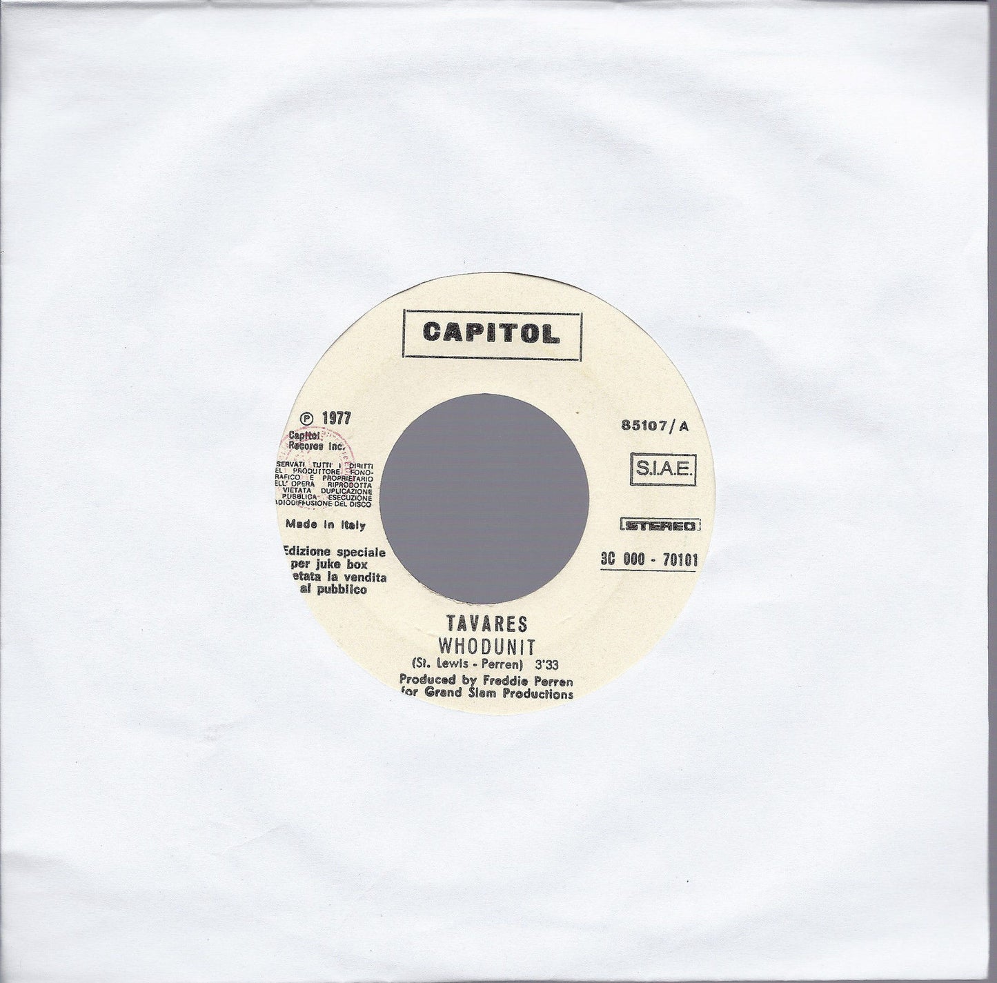 WHODUNIT # TAVARES = LOVE HURTS # JENNIFER WARNES - Edizione Juke Box