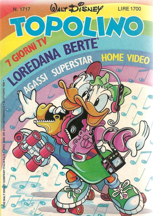 TOPOLINO N° 1717 - 23 OTTOBRE 1988