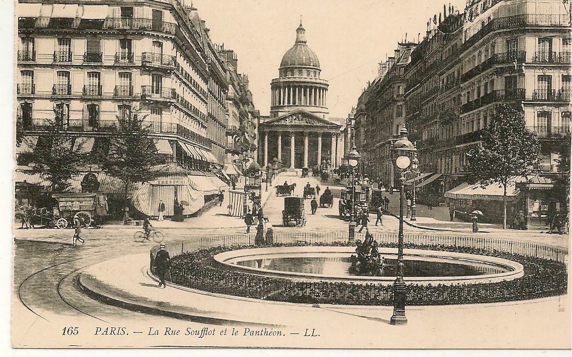 PARIS - LE RUE SOUFFLOT ET LE PANTHEON - NV