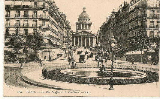 PARIS - LE RUE SOUFFLOT ET LE PANTHEON - NV