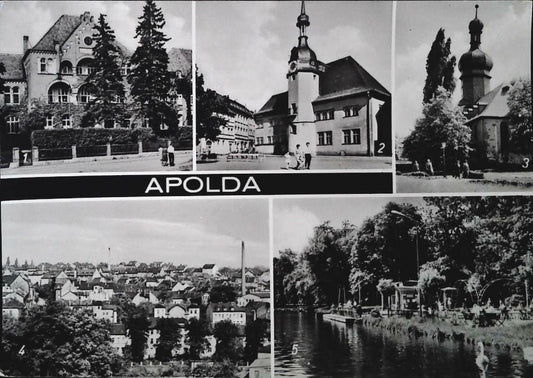 APOLDA - CINQUE VEDUTE - GERMANIA - NV