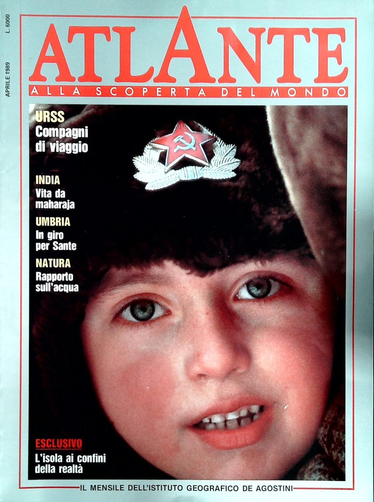 ATALNTE APRILE 1989 - URSS - UMBRIUA - INDIA