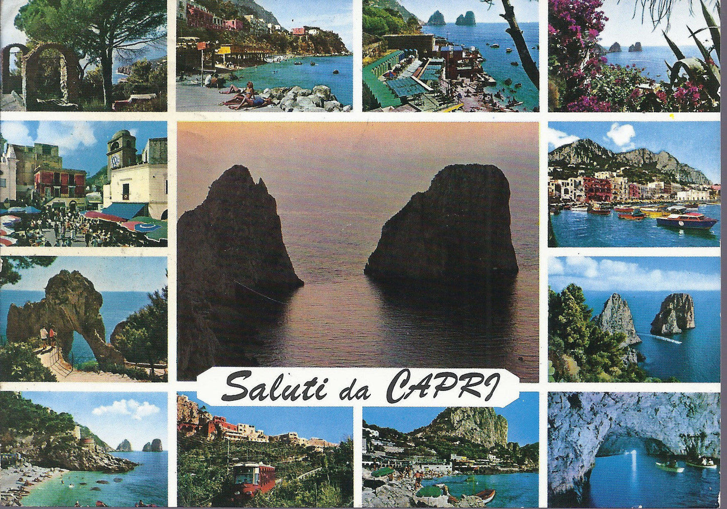 CAPRI - SALUTI - VEDUTINE - V 1970 - FG