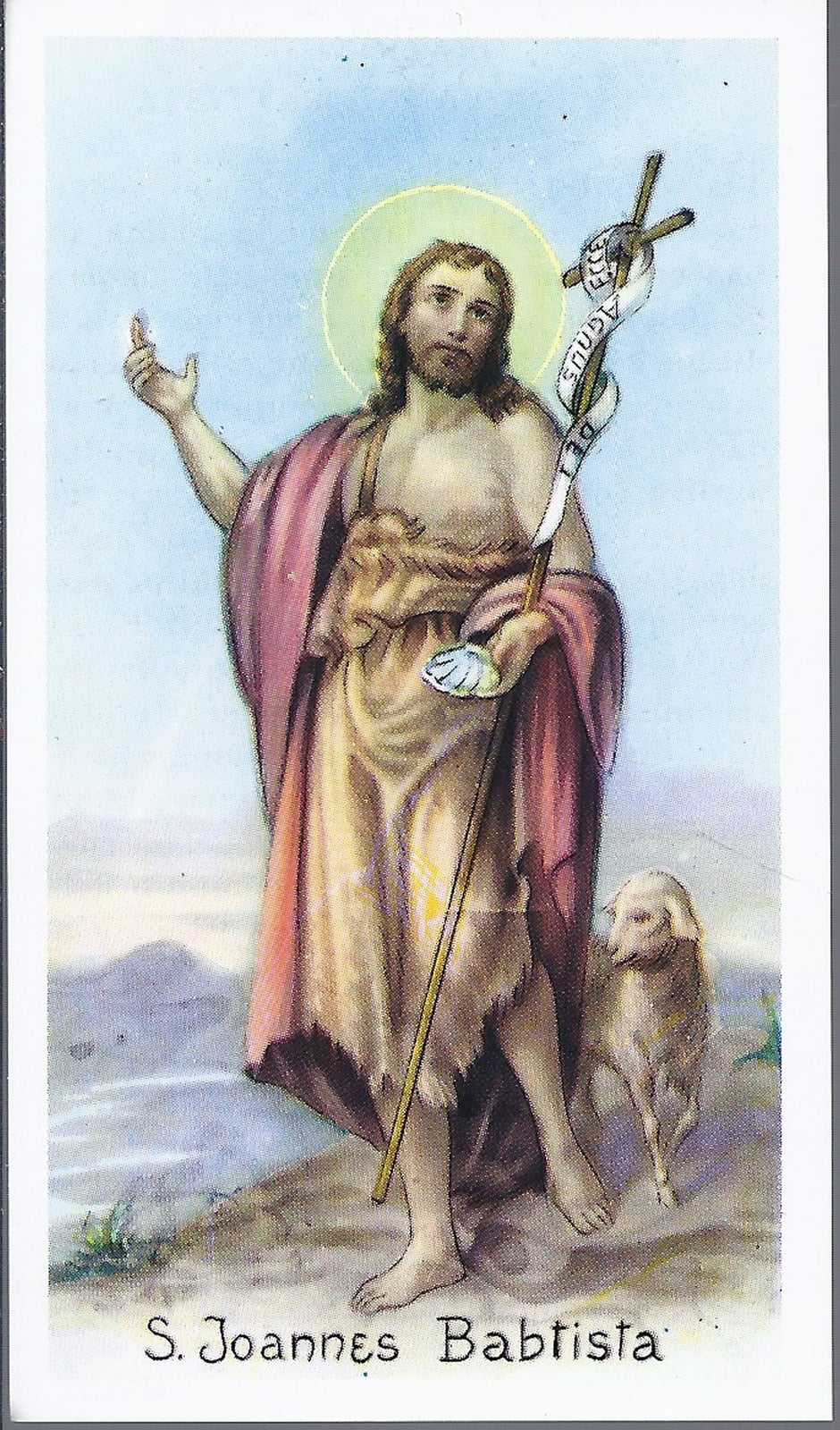 S. JOANNES BABTISTA - SANTINO - AS015-155 - Ed.  Eb