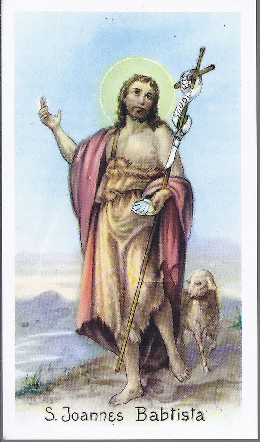 S. JOANNES BABTISTA - SANTINO - AS015-155 - Ed.  Eb