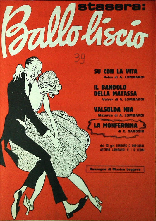 STESERA BALLO LISCIO - QUATTRO BRANI - SPARTITO-SHEET MUSIC