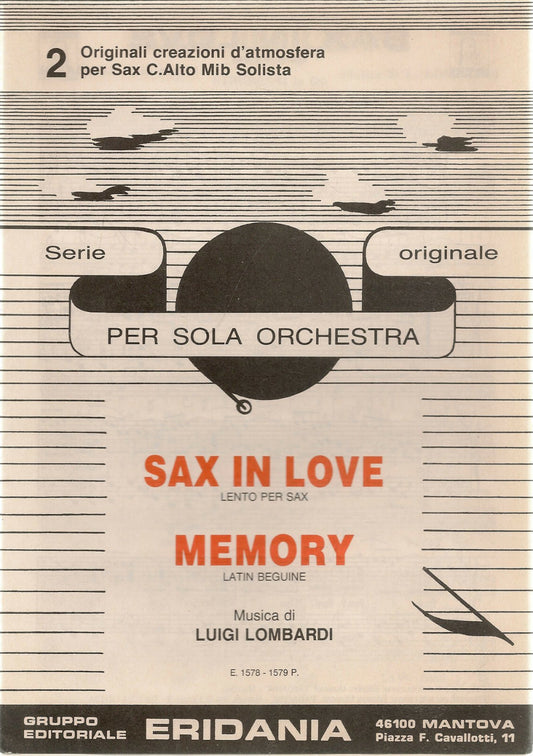 SAX IN LOVE - MEMORY - SPARTITO-SHEET MUSIC