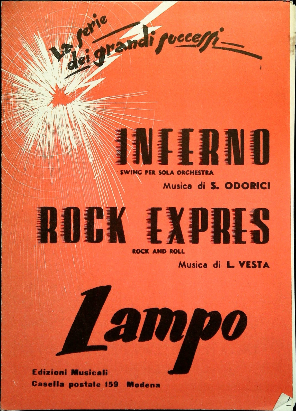 INFERNO - ROCK EXPRESS - SPARTITO-SHEET MUSIC