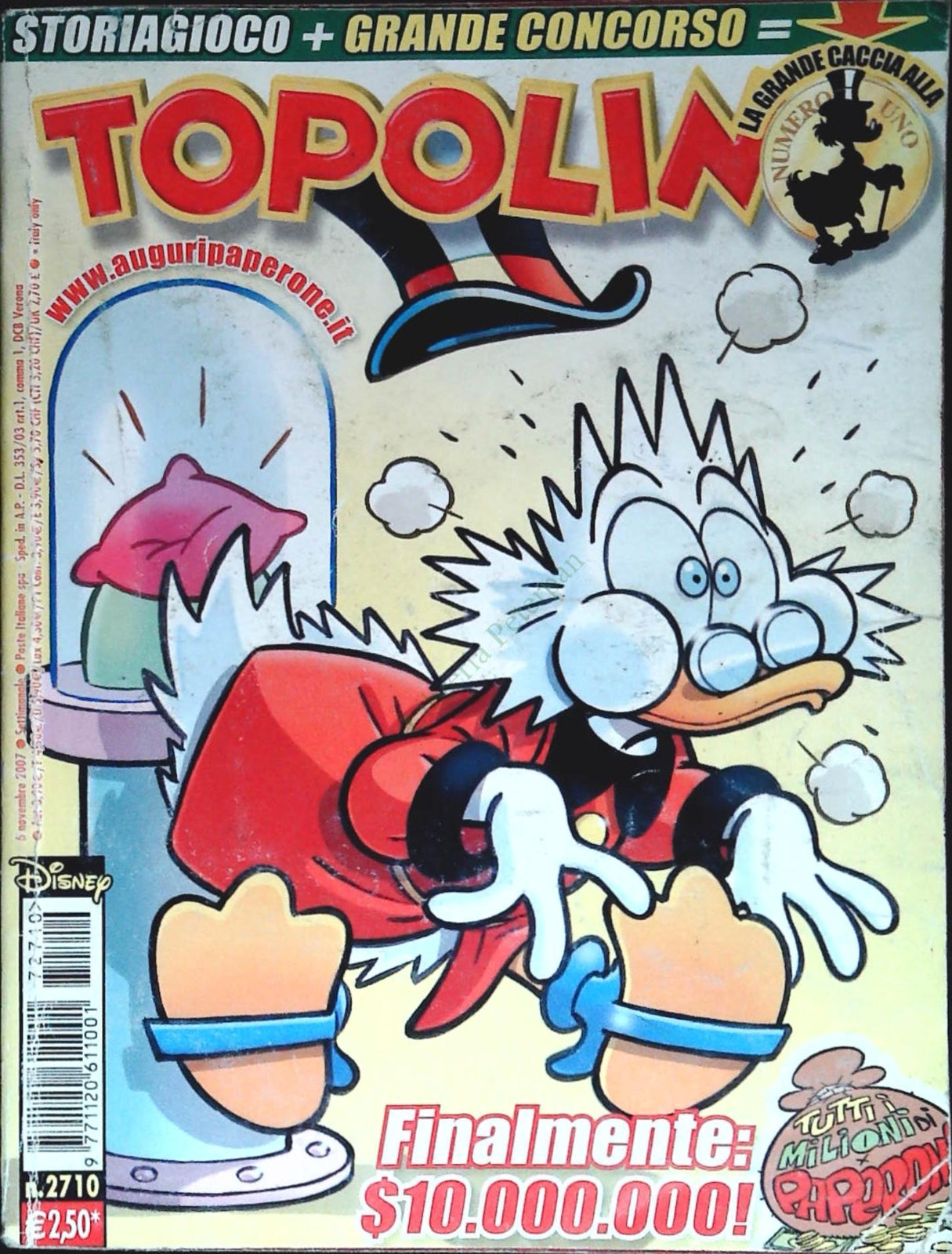 TOPOLINO N. 2710 - 6 NOVEMBRE 2007