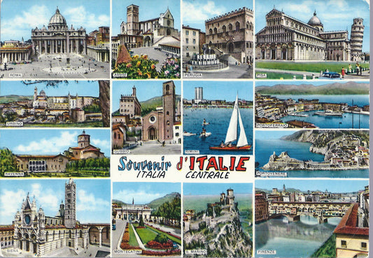 SUOVENIR D'ITALIE - ITALIA CENTRALE - 14 VEDUTINE - VIB
