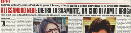 CASO ALESSANDRO NERI- CLIPPING-RITAGLIO DI GIORNALE