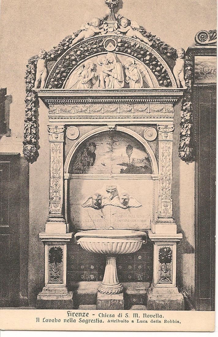 FIRENZE - CHIESA DI S.MARIA NOVELLA - LAVABO SACRESTIA - NV