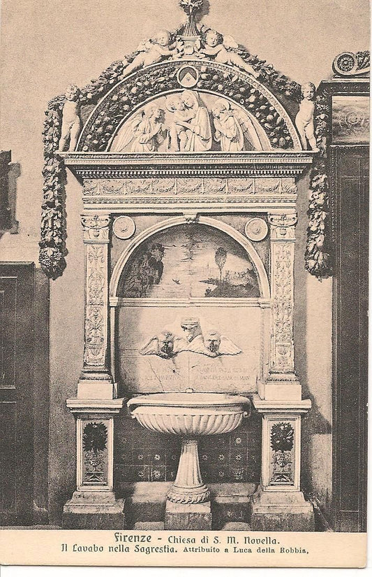 FIRENZE - CHIESA DI S.MARIA NOVELLA - LAVABO SACRESTIA - NV