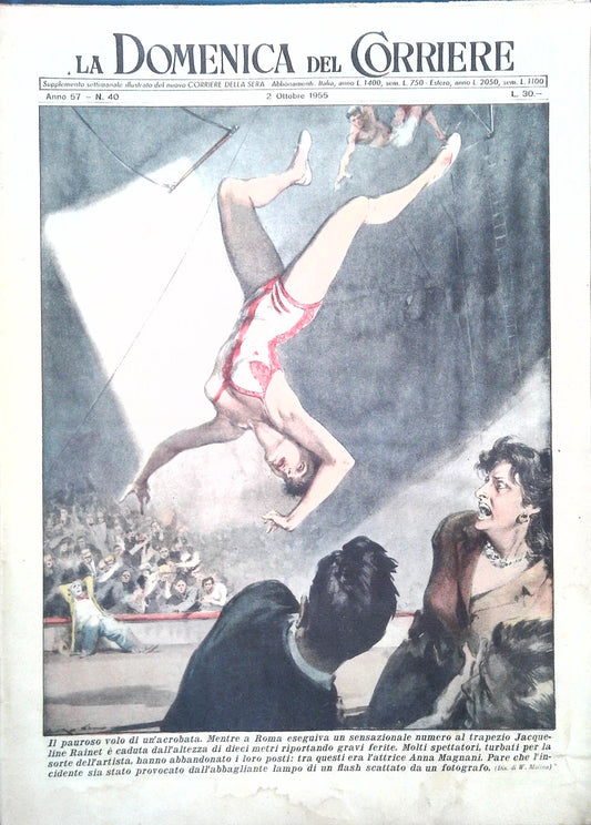 DOMENICA DEL CORRIERE N. 40 - 2 OTTOBRE 1955