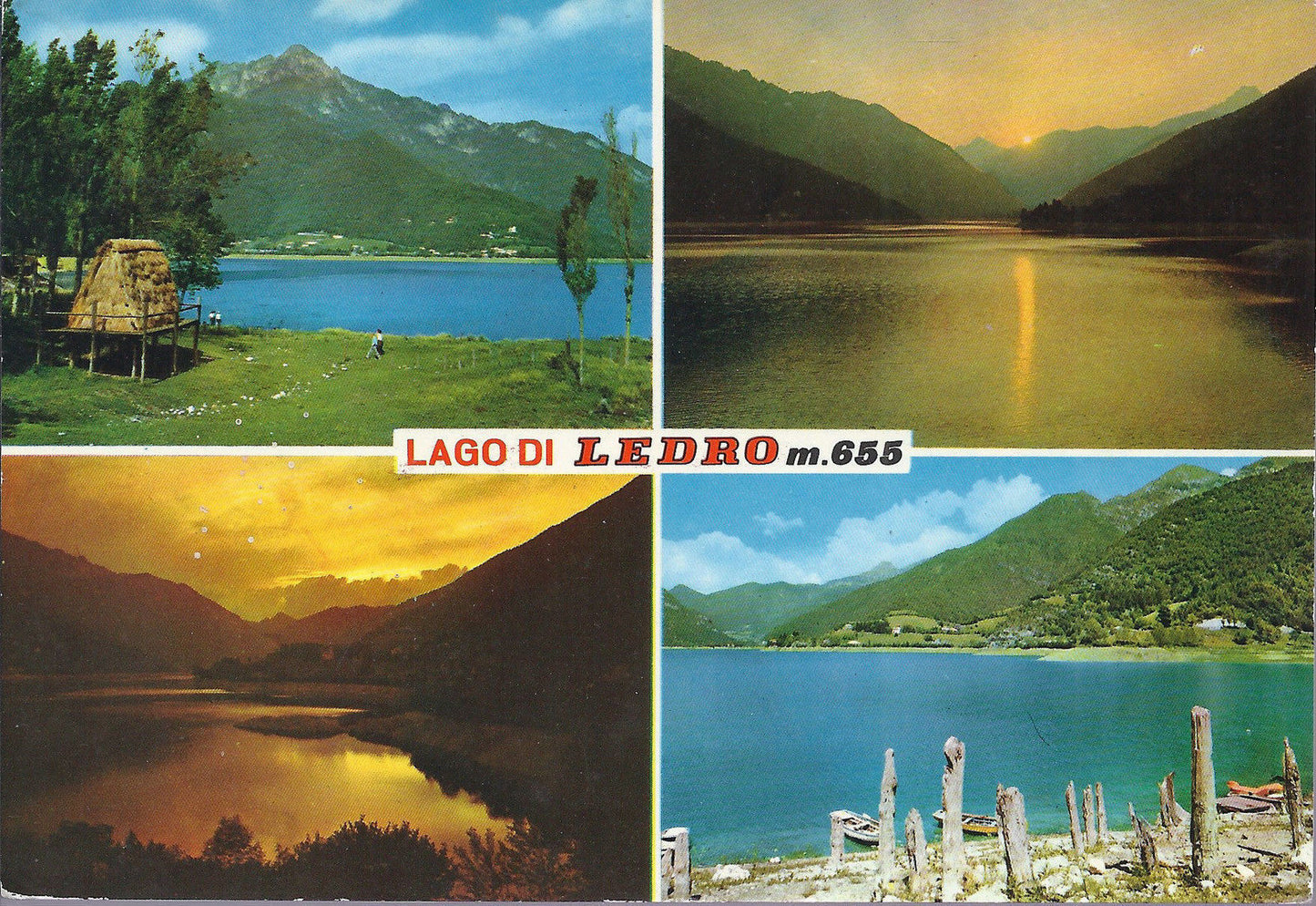 LAGO DI LEDRO - 4 VEDUTE - V 1969 - FG