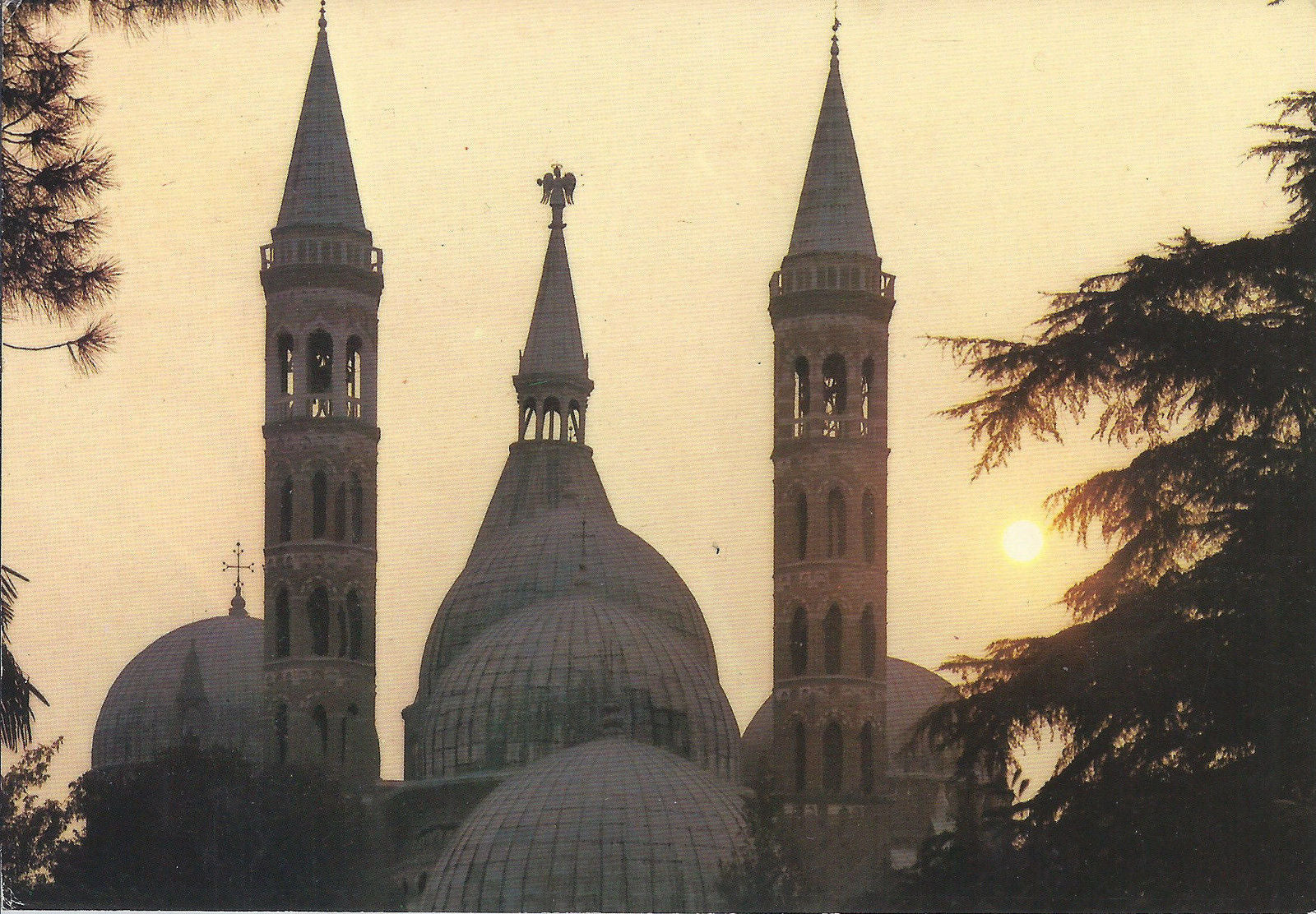 PADOVA- BASILICA DI S. ANTONIO - TRAMONTO - V1982