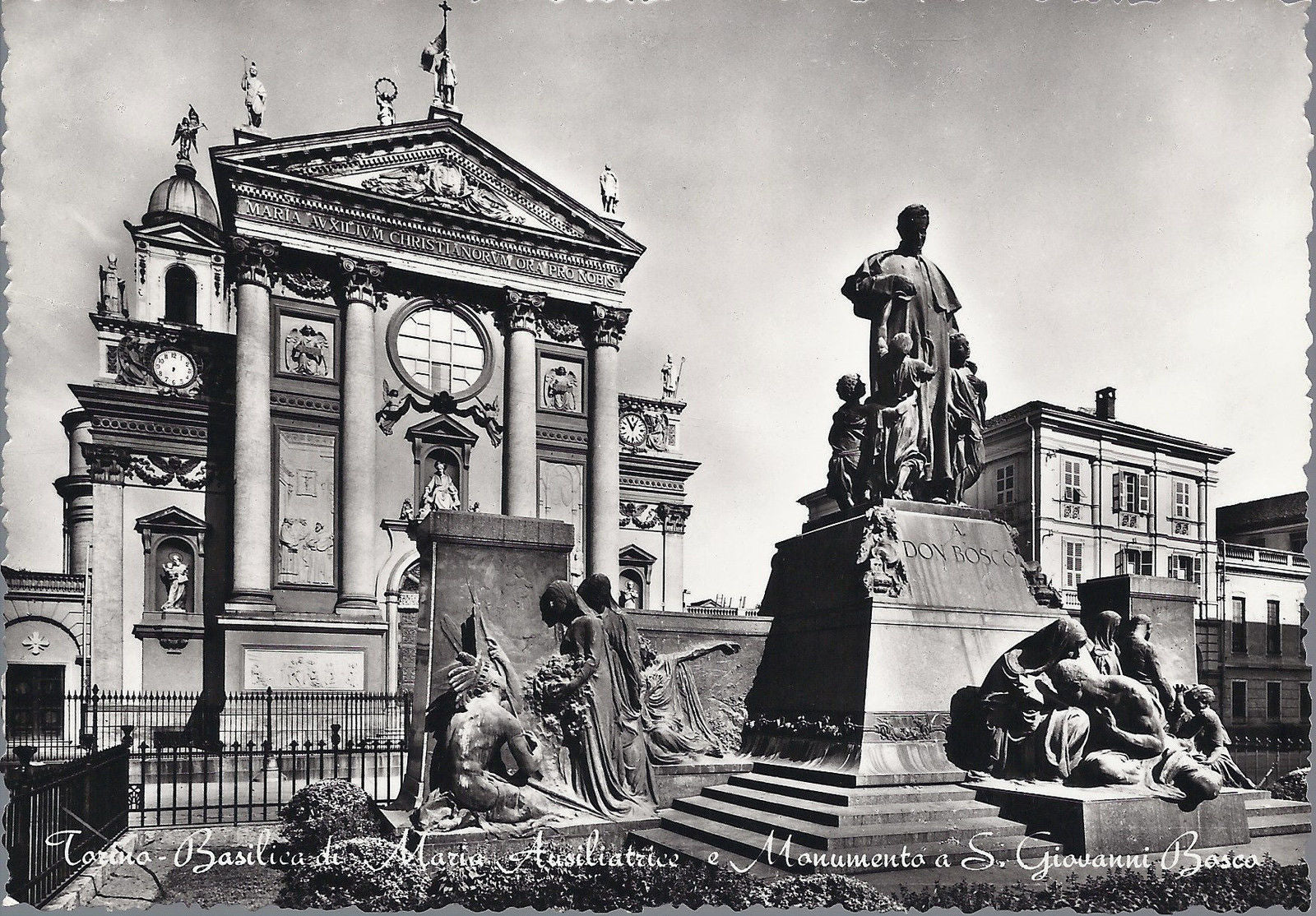 TORINO - BASILICA DI S. MARIA AUSILIATRICE E MONUMENTO A S. 