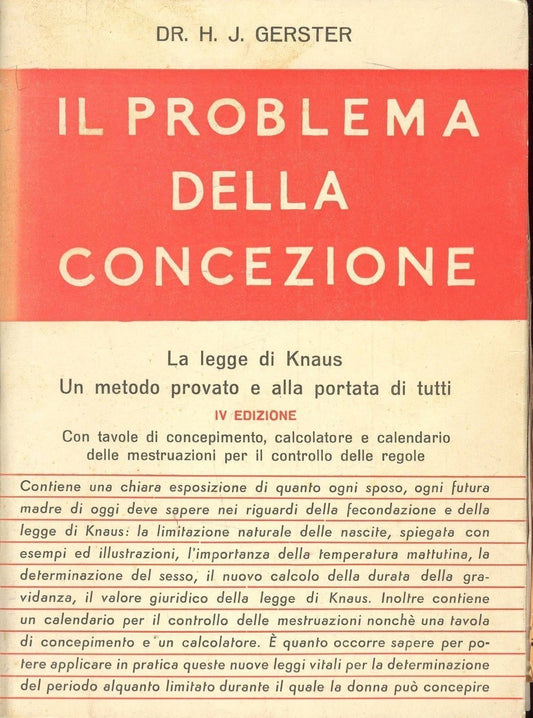 IL PROBLEMA DELLA CONCEZIONE - H. J. GERSTER