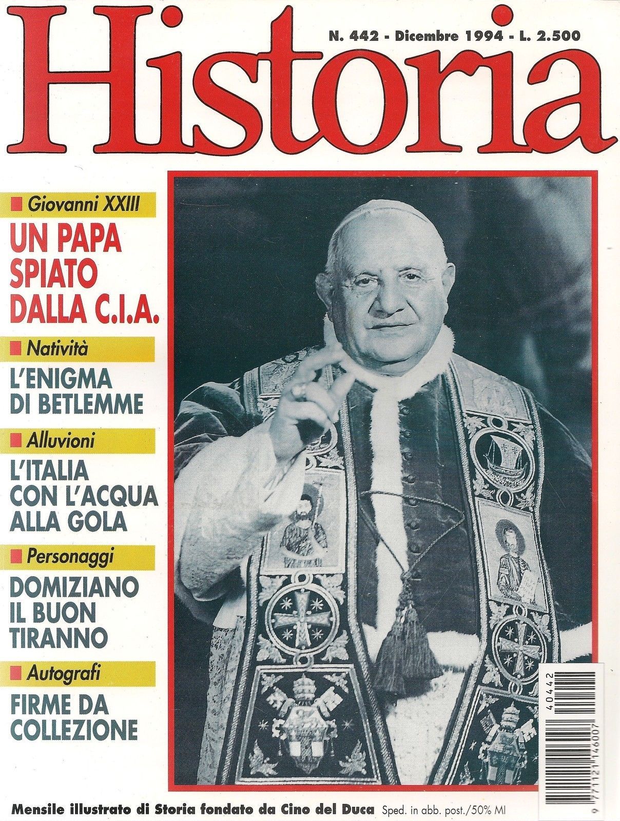 HISTORIA n° 442 DICEMBRE 1994 - CINO DEL DUCA