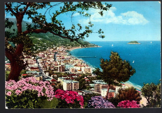 ALASSIO - PANORAMA - V1967 - ACQUERELLATA